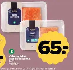 Netto Velsmag lakse- eller ørredstykke tilbud
