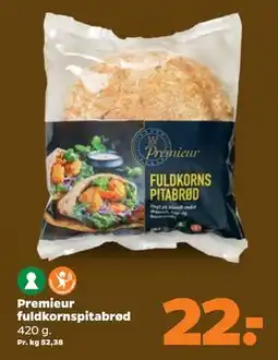 Netto Premieur fuldkornspitabrød tilbud