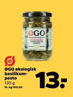 Netto ØGO økologisk basilikumpesto tilbud