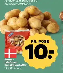 Netto Børnetelefonen danske kartofler tilbud