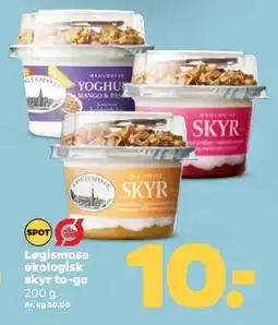 Netto Løgismose økologisk skyr to-go tilbud