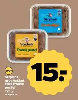 Netto Stryhns grovhakket eller fransk postej tilbud