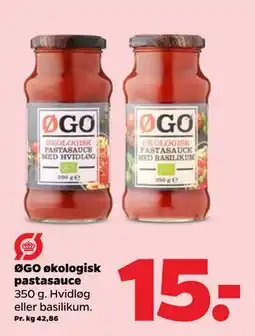 Netto ØGO økologisk pastasauce tilbud