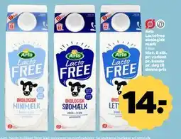 Netto Arla Lactofree økologisk mælk tilbud