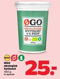 Netto ØGO økologisk hytteost tilbud