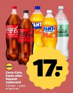 Netto Coca-Cola, Fanta eller Squash sodavand tilbud
