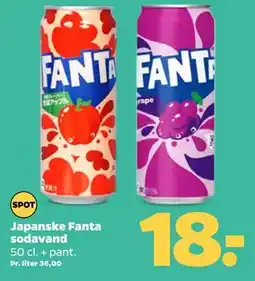 Netto Japanske Fanta sodavand tilbud