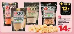 Netto ØGO økologiske røde splitlinser, kikærter, perlebyg eller fuldkornscouscous tilbud