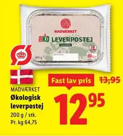Lidl Økologisk leverpostej tilbud