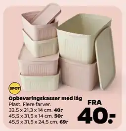 Netto Opbevaringskasser med låg tilbud