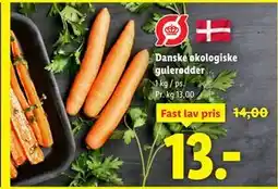 Lidl Danske økologiske gulerødder tilbud
