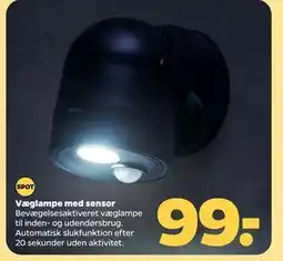 Netto Væglampe med sensor tilbud