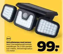 Netto Solcellelampe med sensor tilbud
