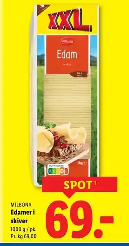 Lidl Edamer i skiver tilbud