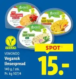 Lidl Vegansk linsespread tilbud