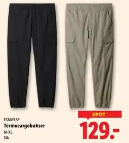 Lidl Termocargobukser tilbud