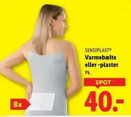 Lidl Varmebælte eller -plaster tilbud