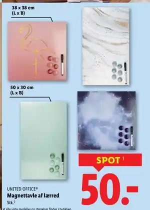 Magnettavle af lærred