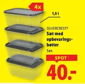 Lidl Sæt med opbevaringsbøtter tilbud