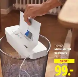Lidl Makulator til papirkurv tilbud