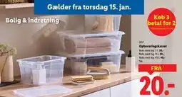 Lidl Opbevaringskasser tilbud