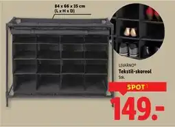 Lidl Tekstil-skoreol tilbud
