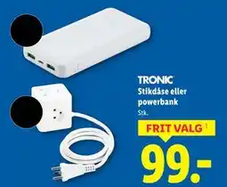 Lidl Stikdåse eller powerbank tilbud