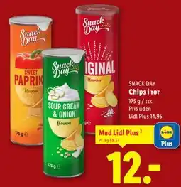 Lidl Chips i rør tilbud