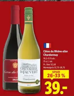 Lidl Côtes du Rhône eller Chardonnay tilbud
