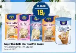 Otto Duborg Krüger Chai Latte eller Eiskaffee Classic tilbud