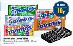 Otto Duborg Mentos eller Lakritz Toffee tilbud