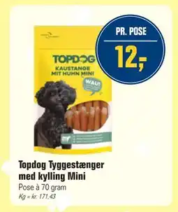 Otto Duborg Topdog Tyggestænger med kylling Mini tilbud
