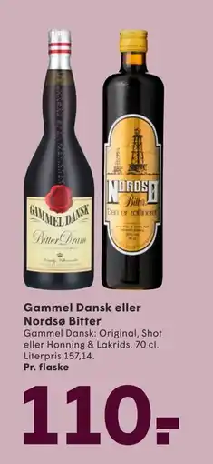 SPAR Gammel Dansk eller Nordsø Bitter tilbud
