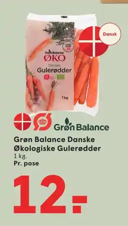 SPAR Grøn Balance Danske Økologiske Gulerødder tilbud