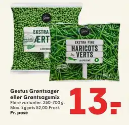 SPAR Gestus Grøntsager eller Grøntsagsmix tilbud