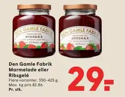 SPAR Den Gamle Fabrik Marmelade eller Ribsgelé tilbud