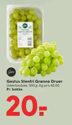 SPAR Gestus Stenfri Grønne Druer tilbud