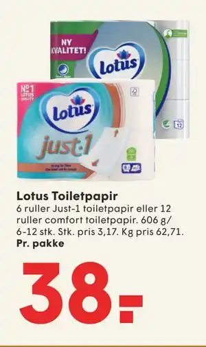 SPAR Lotus Toiletpapir tilbud