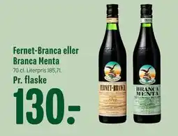 Min Købmand Fernet-Branca eller Branca Menta tilbud