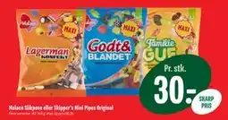 Min Købmand Malaco Slikpose eller Skipper’s Mini Pipes Original tilbud