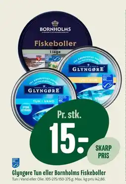 Min Købmand Glyngøre Tun eller Bornholms Fiskeboller tilbud