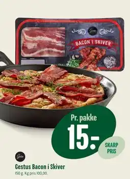 Min Købmand Gestus Bacon i Skiver tilbud