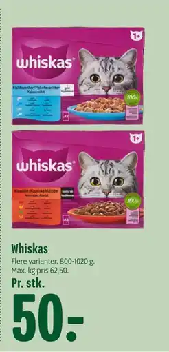 Min Købmand Whiskas tilbud