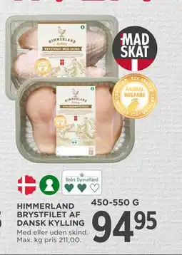 MENY HIMMERLAND BRYSTFILET AF DANSK KYLLING tilbud