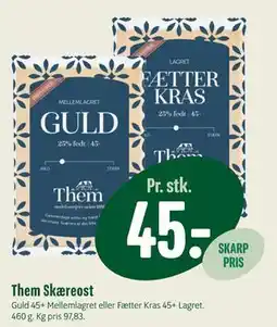 Min Købmand Them Skæreost tilbud
