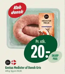 Min Købmand Gestus Medister af Dansk Gris tilbud