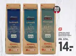 MENY GRØN BALANCE ØLLINGEGAARD ØKOLOGISK MÆLK tilbud