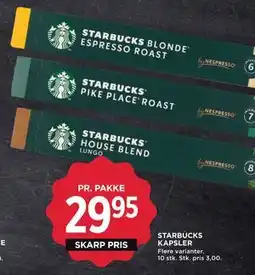 MENY STARBUCKS KAPSLER tilbud