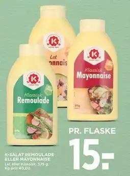 MENY K-SALAT REMOULADE ELLER MAYONNAISE tilbud