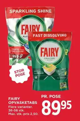 MENY FAIRY OPVASKETABS tilbud